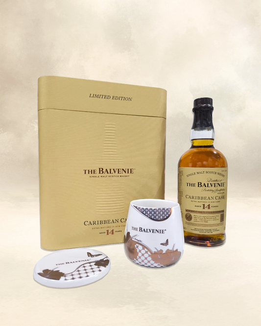 The Balvenie 14YO Caribbean Cask Single Malt Gift Box Set 700mL