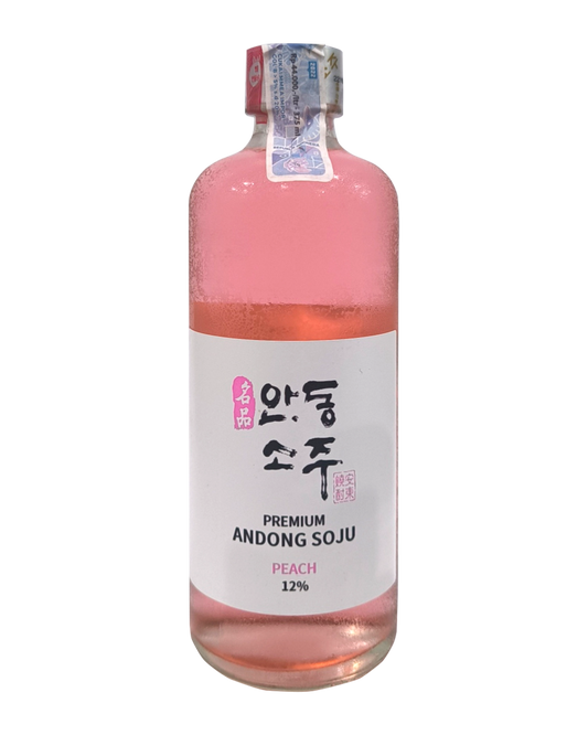 Andong Soju Premium Peach 375mL