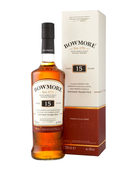 Bowmore 15YO Single Malt 700mL