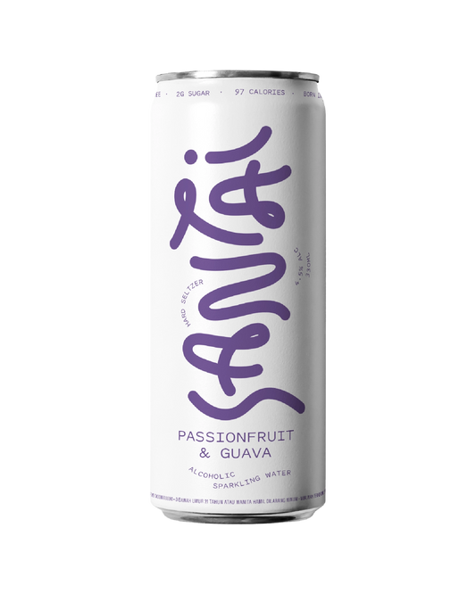 Santai Hard Seltzer Passionfruit & Guava Can 330mL