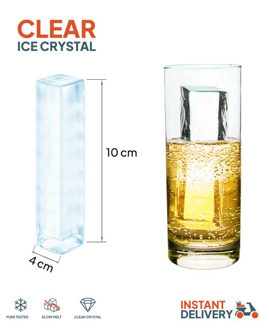 Clear Spear Ice Cube 4x4x10cm