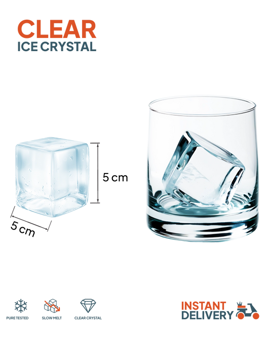 Clear Ice Cube 5x5x5cm