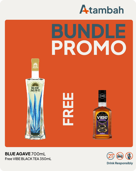 [PROMO BUNDLE] Blue Agave by Vibe 700mL + FREE Vibe Black Tea 350mL