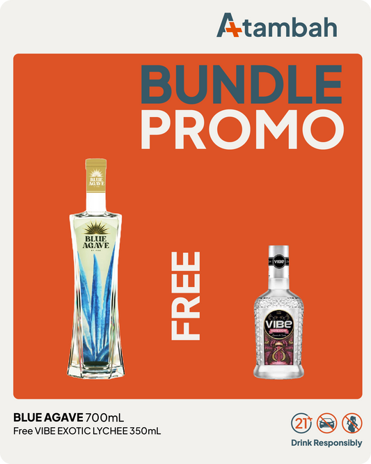 [PROMO BUNDLE] Blue Agave by Vibe 700mL + FREE Vibe Exotic Lychee 350mL