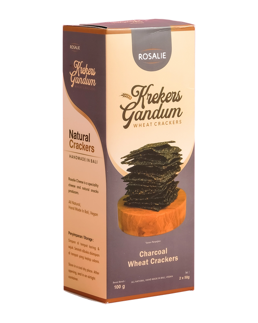 Rosalie Charcoal Wheat Crackers 100gr