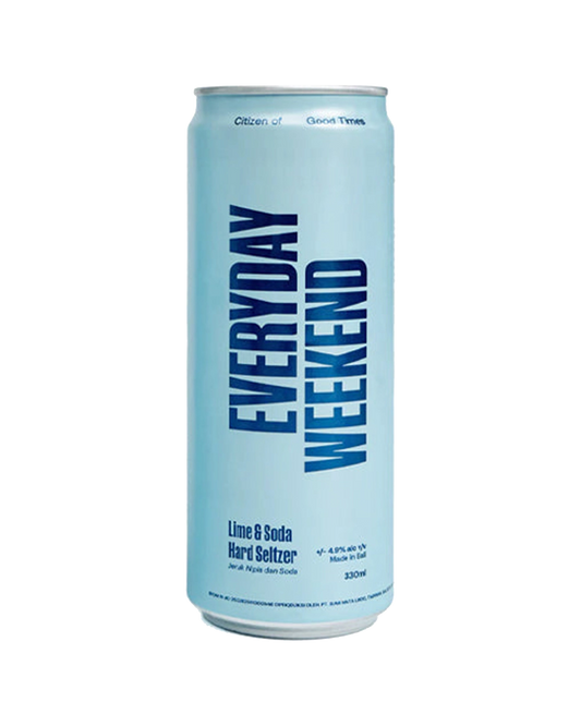 Everyday Weekend Seltzer Lime Soda Can 330mL