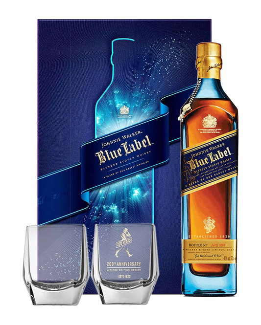 JW Blue with Crystal Glass 750mL