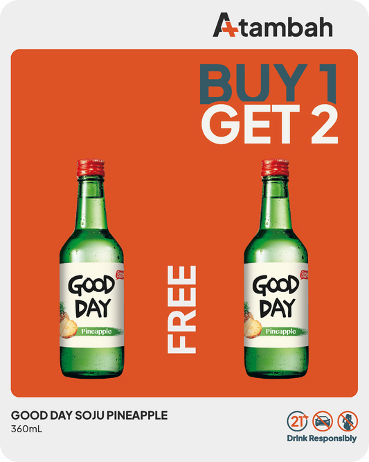 [PROMO BUY 1 GET 1 FREE] Good Day Soju Pineapple 360mL