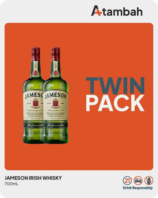 [PROMO TWIN PACK] Jameson Irish Whisky 700mL