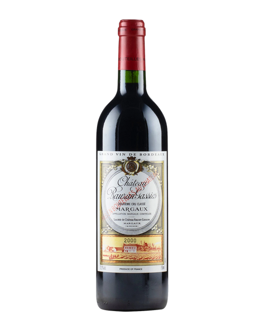 Chateau Rauzan Gassies Margaux 2000 750mL