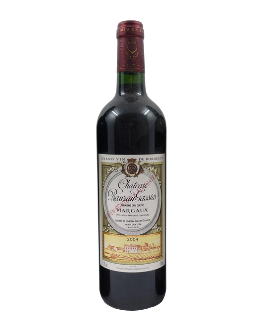 Chateau Rauzan Gassies Margaux 2004 750mL