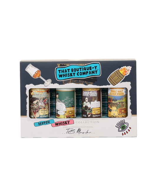 TBWC That Boutique-y Whisky Company Scotch Whisky Collection Gift Set (4 x50mL) (No Box/Torn Label) 200mL