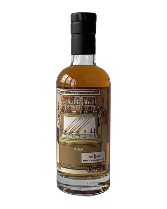 TBWC Single Malt Irish Whiskey 8YO (No Box-Torn Label) 500mL