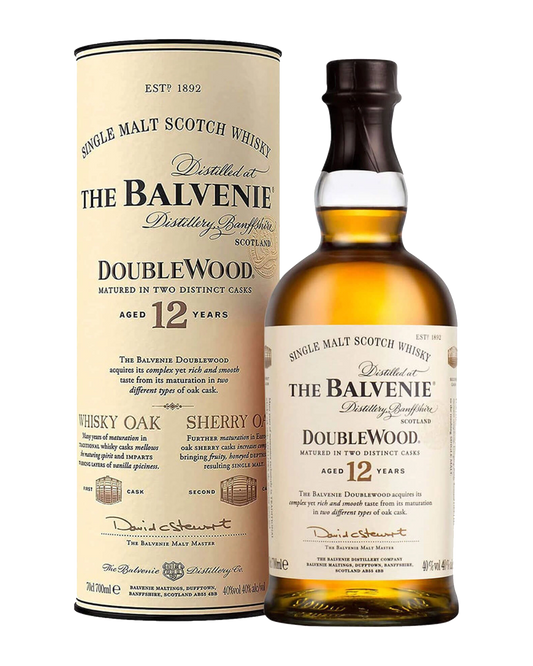 The Balvenie 12YO Double Wood Single Malt Scotch Whisky 700mL