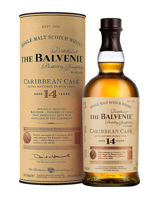 The Balvenie 14YO Caribbean Cask Single Malt Scotch Whisky 700mL