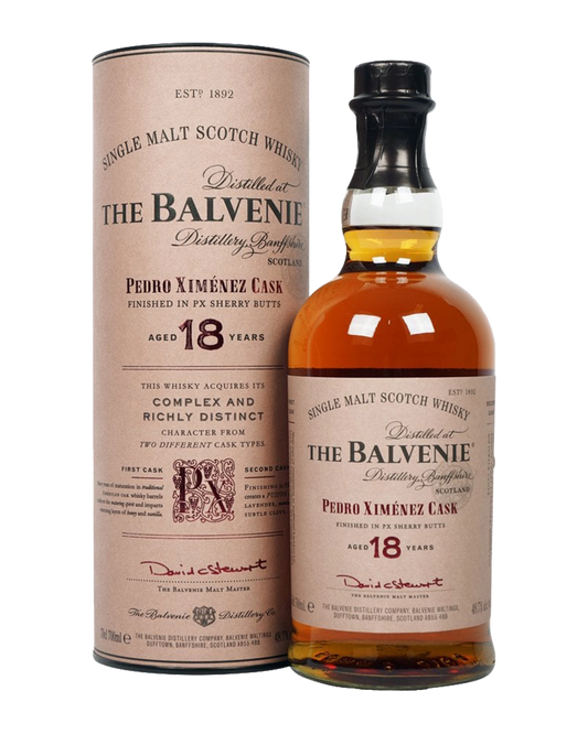 The Balvenie 18YO Pedro Ximenez Cask Single Malt 700mL