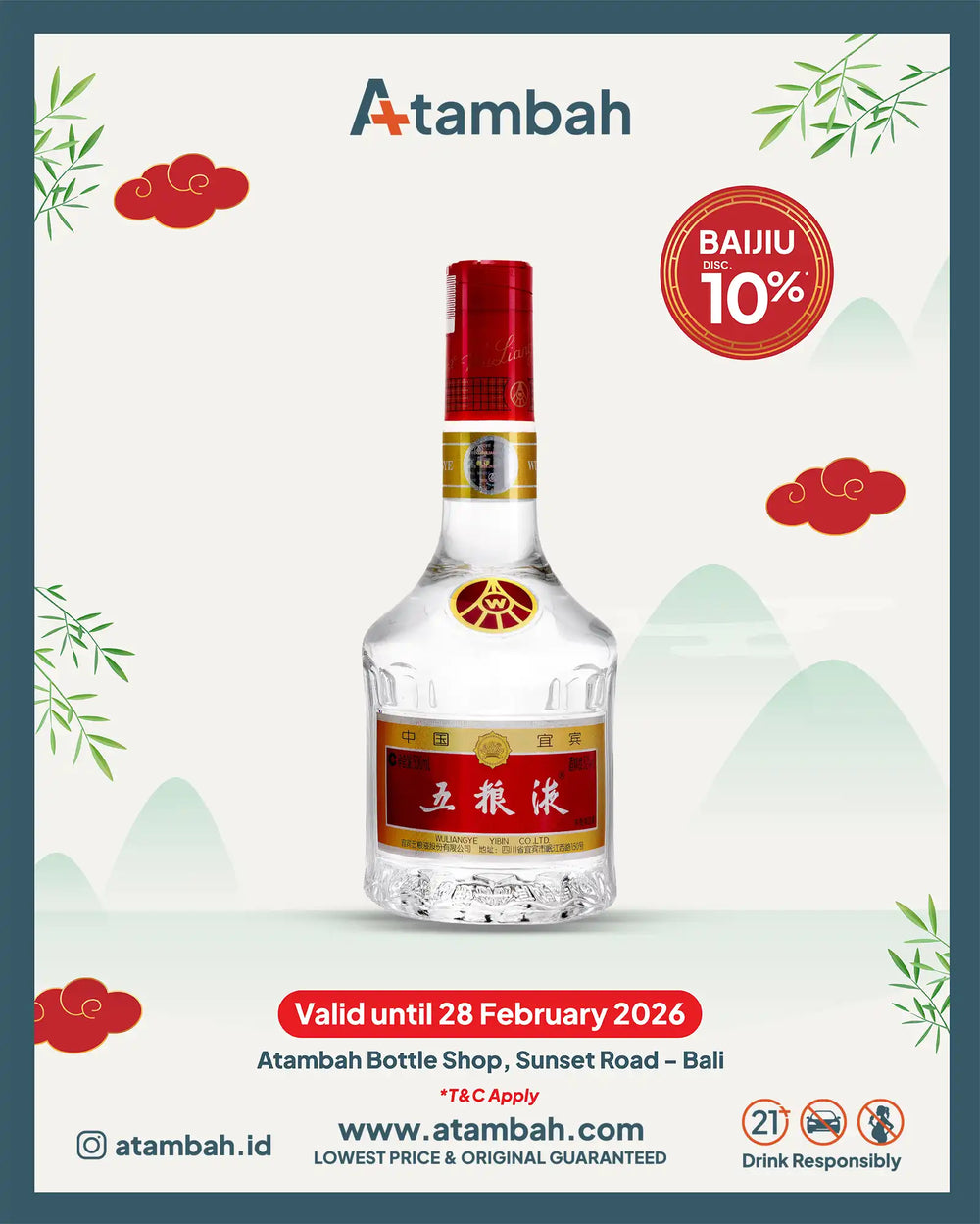 Wuliangye 10 Years Old 500mL – Atambah Bottle Shop