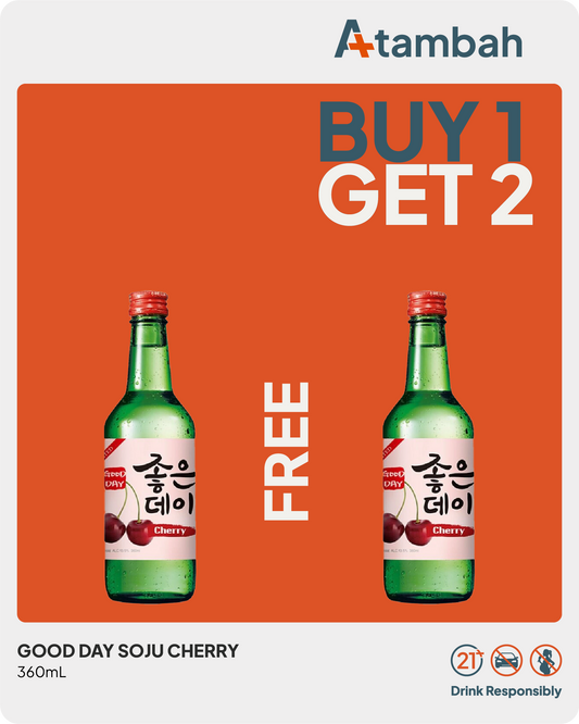 [PROMO BUY 1 GET 1 FREE] Good Day Soju Cherry 360mL