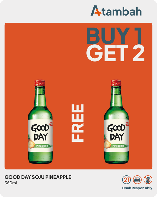 [PROMO BUY 1 GET 1 FREE] Good Day Soju Pineapple 360mL